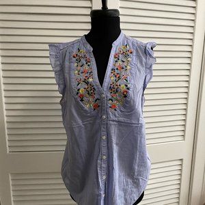 Anthropologie Threadbloom Blouse